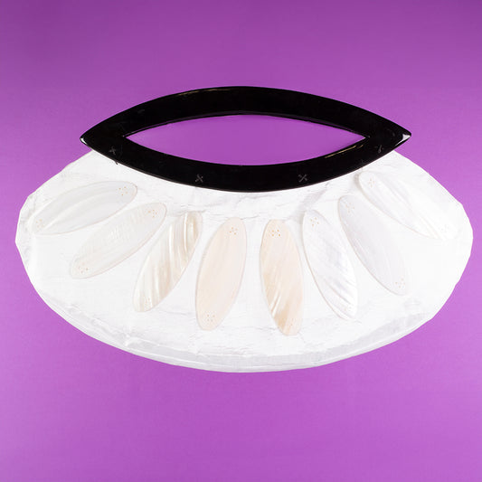 Gemporia: Mother of Pearl Handbag JAINEY White