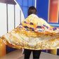 Šál-šatka zo 100% Pravého Hodvábu, 90 cm x 180 cm, Dedina v impresionistickom štýle