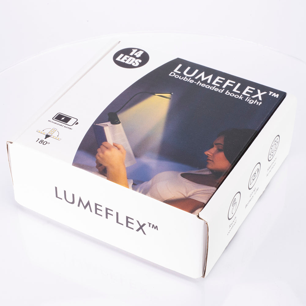 Dvojhlavá lampa na čítanie Lumeflex