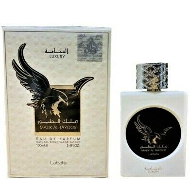 100 ml Eau de Perfume Malik Al Tayoor Luxusná Svieža Kožená a Citrusová vôňa pre Mužov
