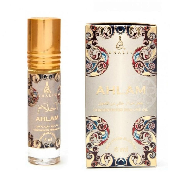 6 ml Parfémový olej Ahlam Orientálna karamelová a santalová vôňa pre mužov