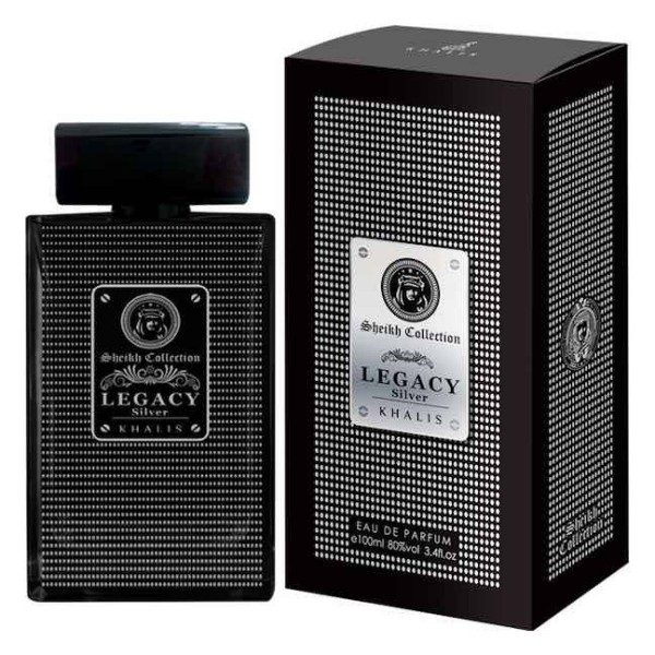 100 ml Eau de Perfume LEGACY SILVER Ovocná a Kožená Vôňa pre Mužov 1 