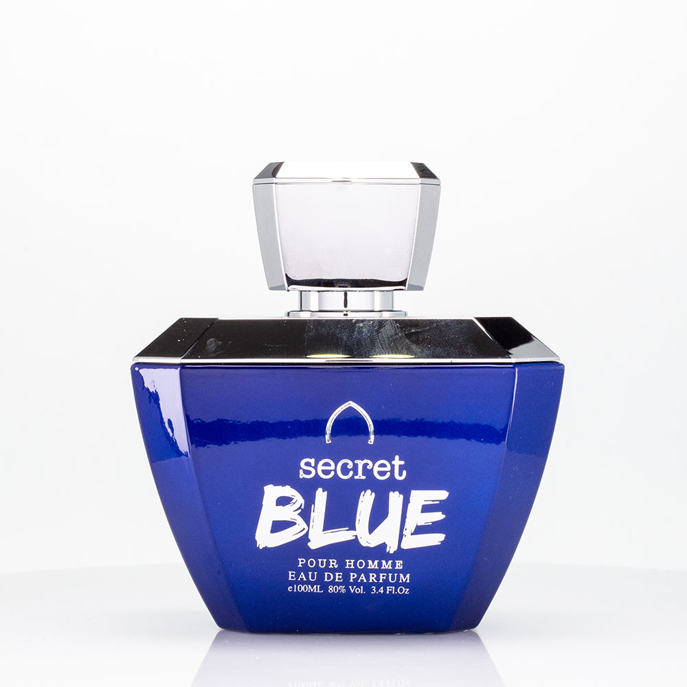 100 ml EDP SECRET BLUE Drevito ovocná vôňa pre mužov 1 